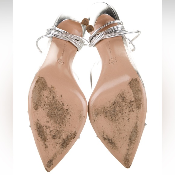 Gianvito Rossi PVC Slingback Pumps
Silver & Clear - Picture 10 of 13